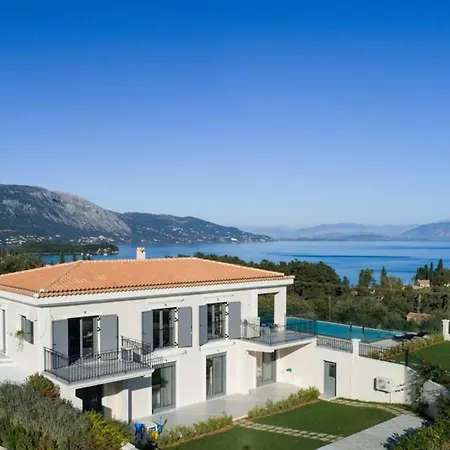 Secluded Elegance At Giem 4 Bedrooms Unmatched Sea Views Private Pool Lush Gardens Dassia, Corfu Villa Dafnila