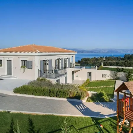 Villa Secluded Elegance At Giem 4 Bedrooms Unmatched Sea Views Private Pool Lush Gardens Dassia, Corfu *