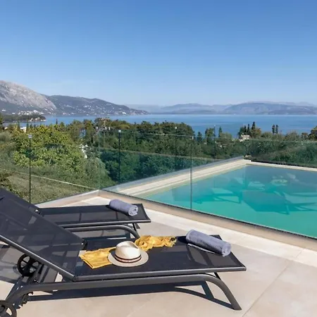 Villa Secluded Elegance At Giem 4 Bedrooms Unmatched Sea Views Private Pool Lush Gardens Dassia, Corfu