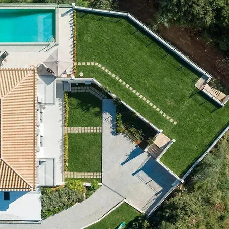 Secluded Elegance At Giem 4 Bedrooms Unmatched Sea Views Private Pool Lush Gardens Dassia, Corfu Villa *
